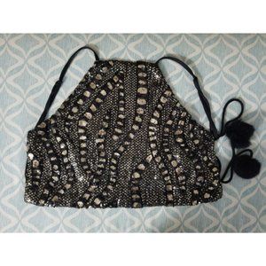 Luxxel Glitter Crop Top